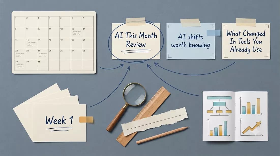 Monthly review collage